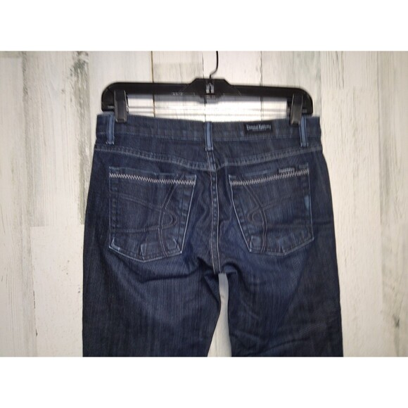 David Kahn Nikki Flared Distressed Blue Jeans Womens 27 Designer Denim - Picture 6 of 10